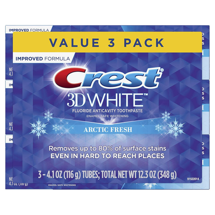 Crest 3D - Pasta de dientes blanqueadora 3D White Arctic Fresh, 4.1...