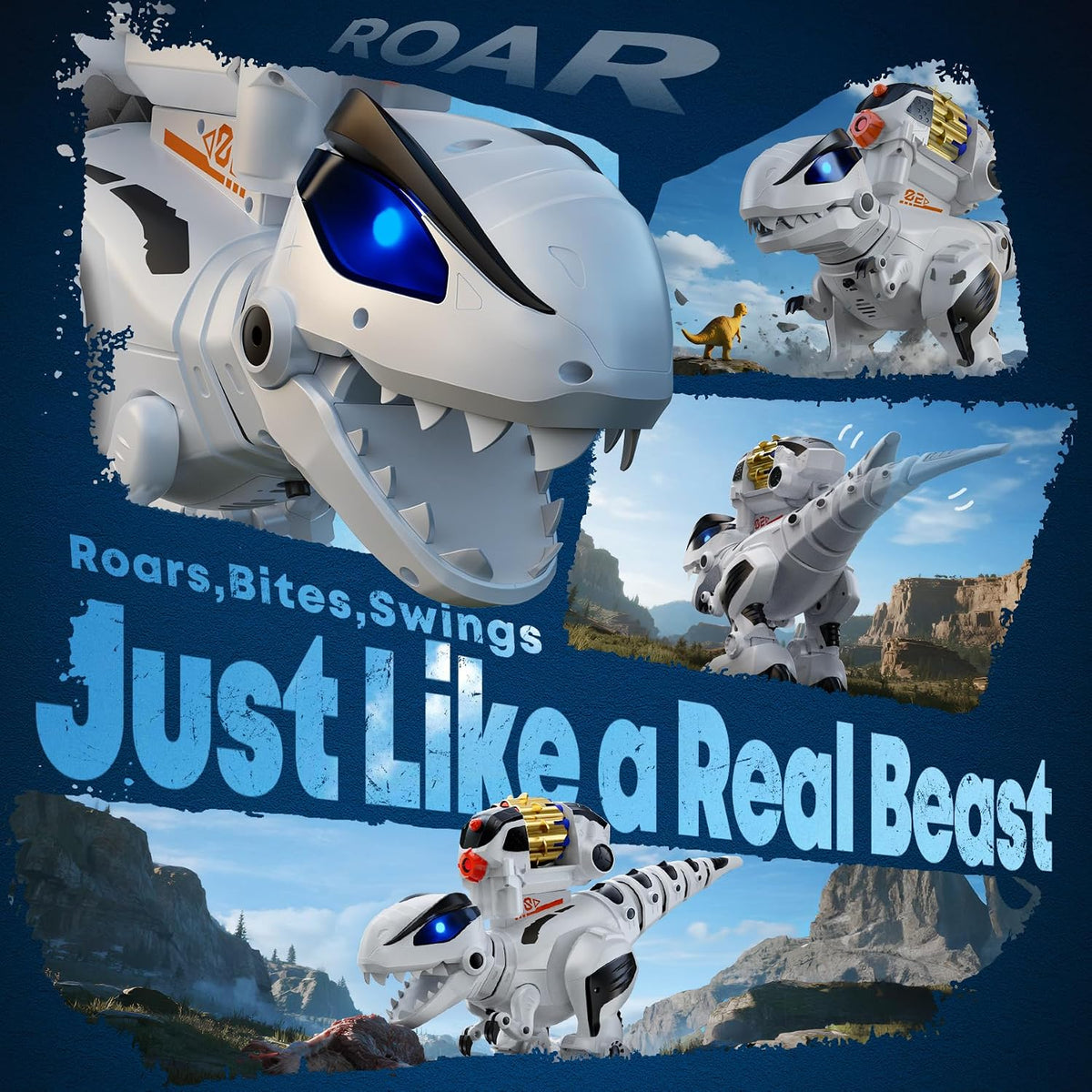 Ruko 8809 Robot Dinosaur Toys para niños, regalo de cumpleaños para niños