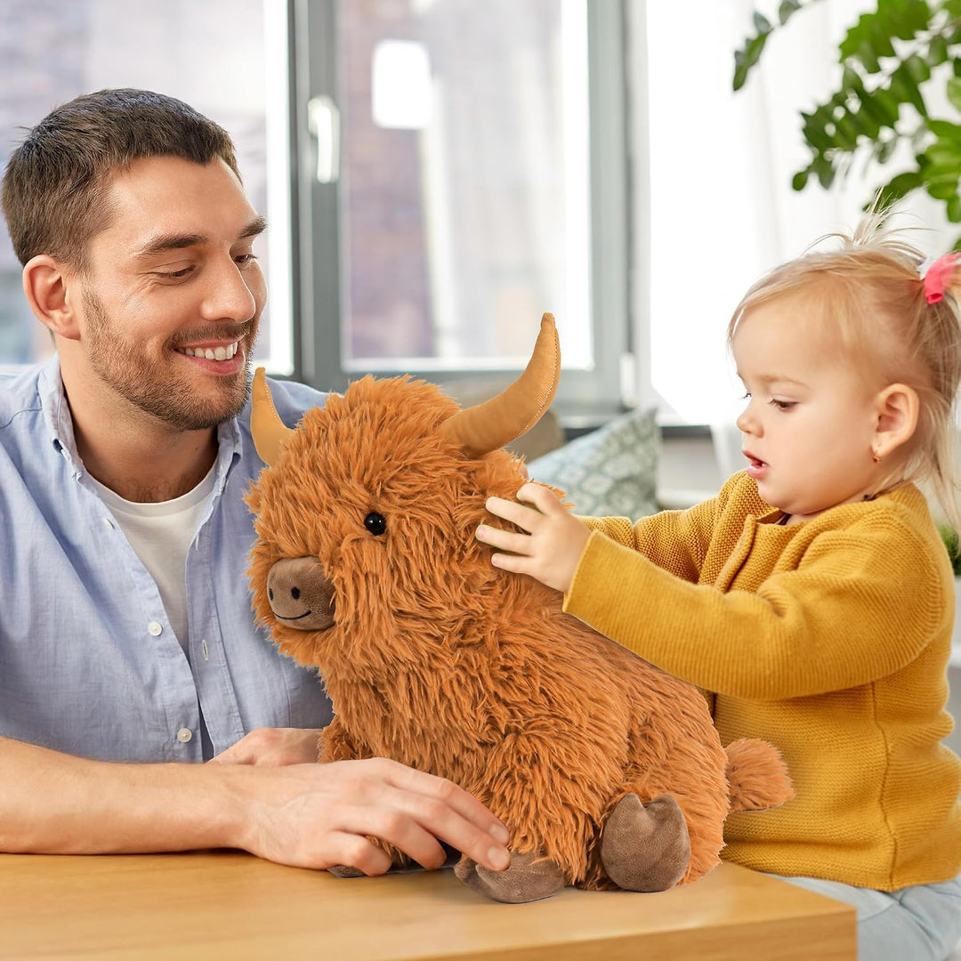 Peluche de vaca de las tierras altas con peso de 5 libras, 40.6 cm...