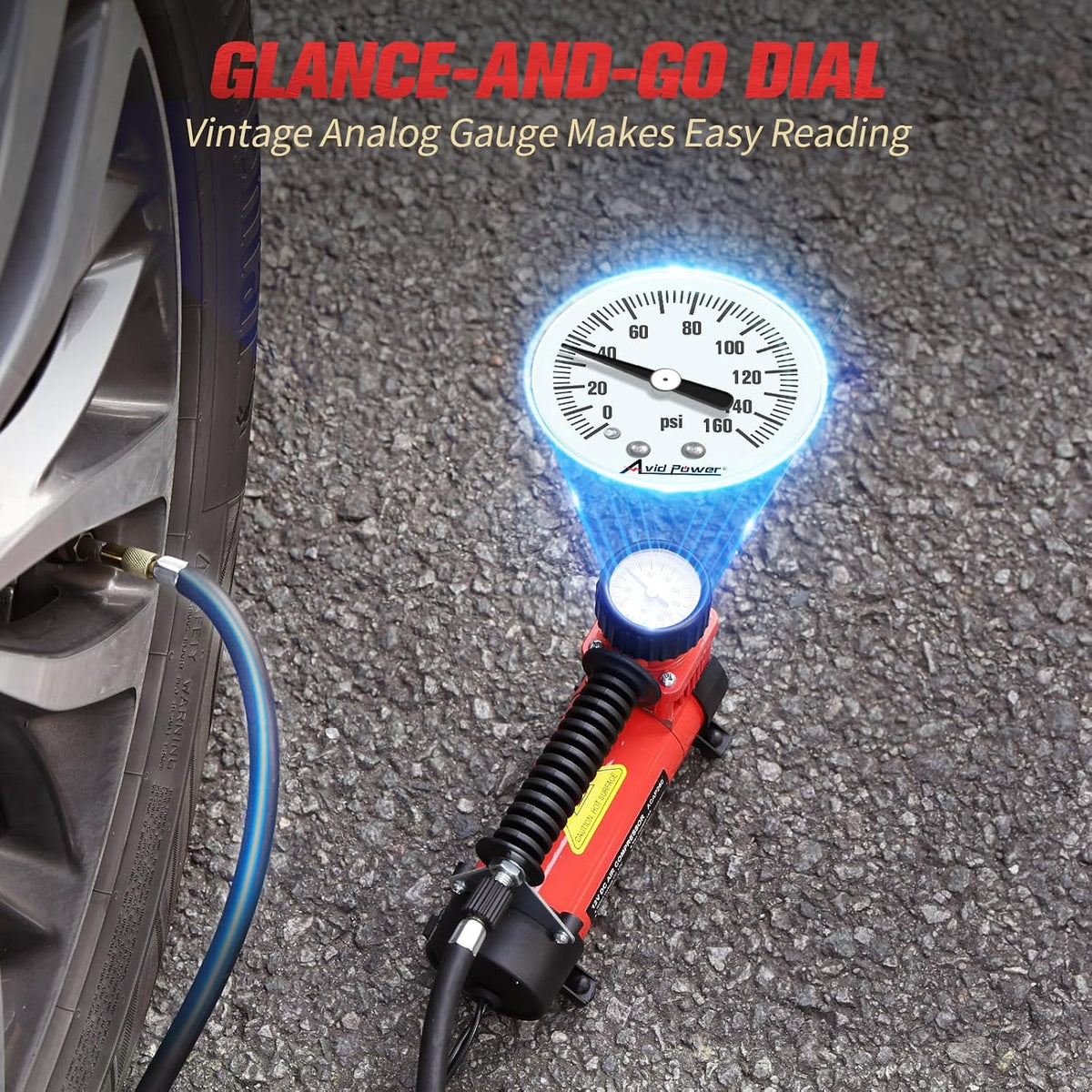 AVID POWER Inflador de neumáticos de 12 V CC, compresor de aire por...