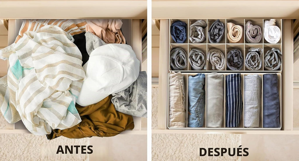 Simple Houseware Organizador de ropa interior para armario, divisor, 7