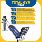 Total Gym Evolve Home Gym, 16 niveles de resistencia, más de 100 ejercicios