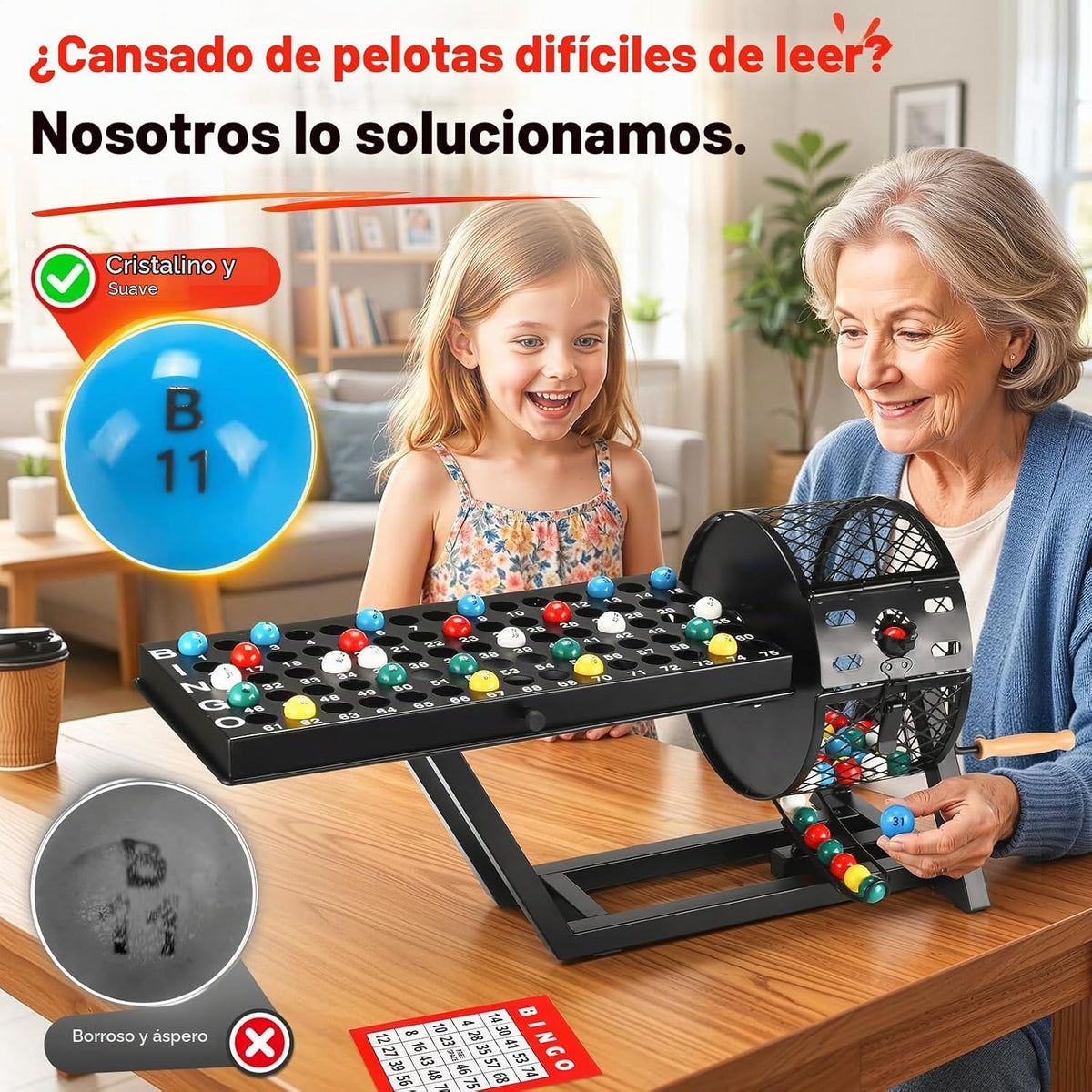 Juego de bingo profesional de lujo, juegos de bingo de mesa para adultos para grupos grandes, bolsa de almacenamiento para fiestas de adultos, noche de juegos, comunidad y familia