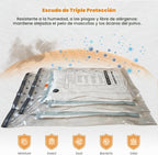 10 bolsas de almacenamiento al vacío jumbo con bomba inalámbrica, bolsas grandes de sellado al vacío para ropa, edredones, mantas, almohadas, suéter, bolsa de embalaje de compresión ahorradora de