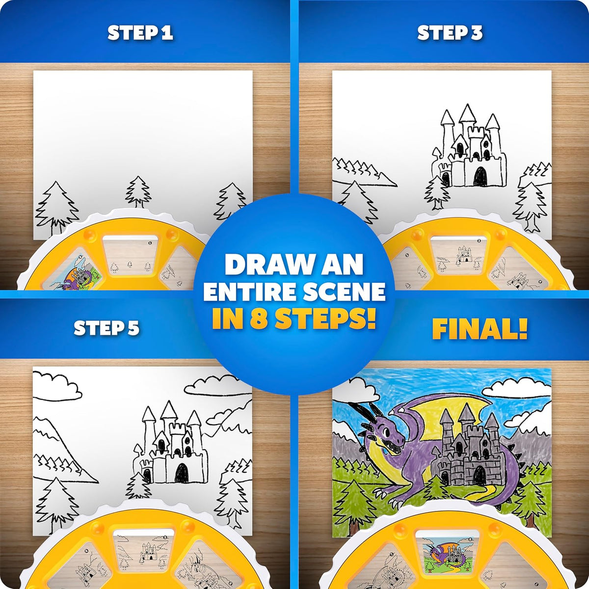 Blue Marble Learn a Draw Projector para Kids con Tracing Images