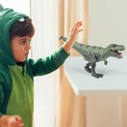 RECUR Juguetes de dinosaurio Tyrannosaurus Rex de 13 pulgadas, figura de acción realista de T-Rex, figura de juguete Jurassic Trex, modelo de mundo prehistórico para niños y niñas a partir de 3 años