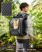 Pecute - Mochila para gatos, mochila de burbujas para gatos de gran espacio