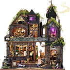 Kit de mini casa, casa de muñecas en miniatura para adultos, castillo