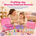 Kit de Pulseras de Amistad Multifuncional para Hacer con Telar de Tejeduría para Niñas de 6–12