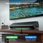 Barra de sonido Saiyin con subwoofer, sistema envolvente de cine en casa para TV PC