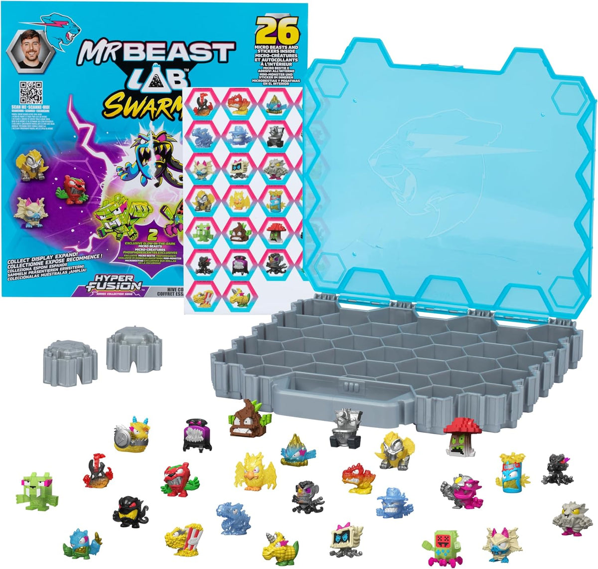 MrBeast Hive Collector Pack tiene capacidad para más de 70 microbestias