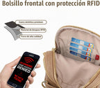 Bolso cruzado antirrobo para mujer, bolso bandolera pequeño