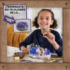 MindWare Dig It Up - Kit de descubrimiento de gemas gigantes, el kit de excavación de piedras preciosas ofrece geología para niños con 12 piedras preciosas ocultas pulidas reales, incluye 1 gema