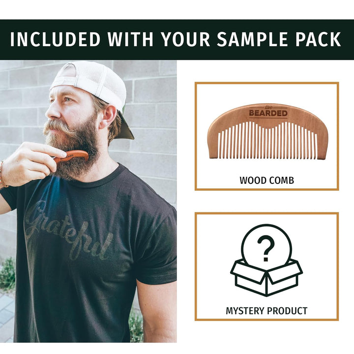 LIVE BEARDED® Kit de aseo de aceite y mantequilla para barba con pe...
