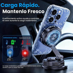 Cargador de montaje para coche MagSafe - Qi2.2 Cargador inalámbrico rápido