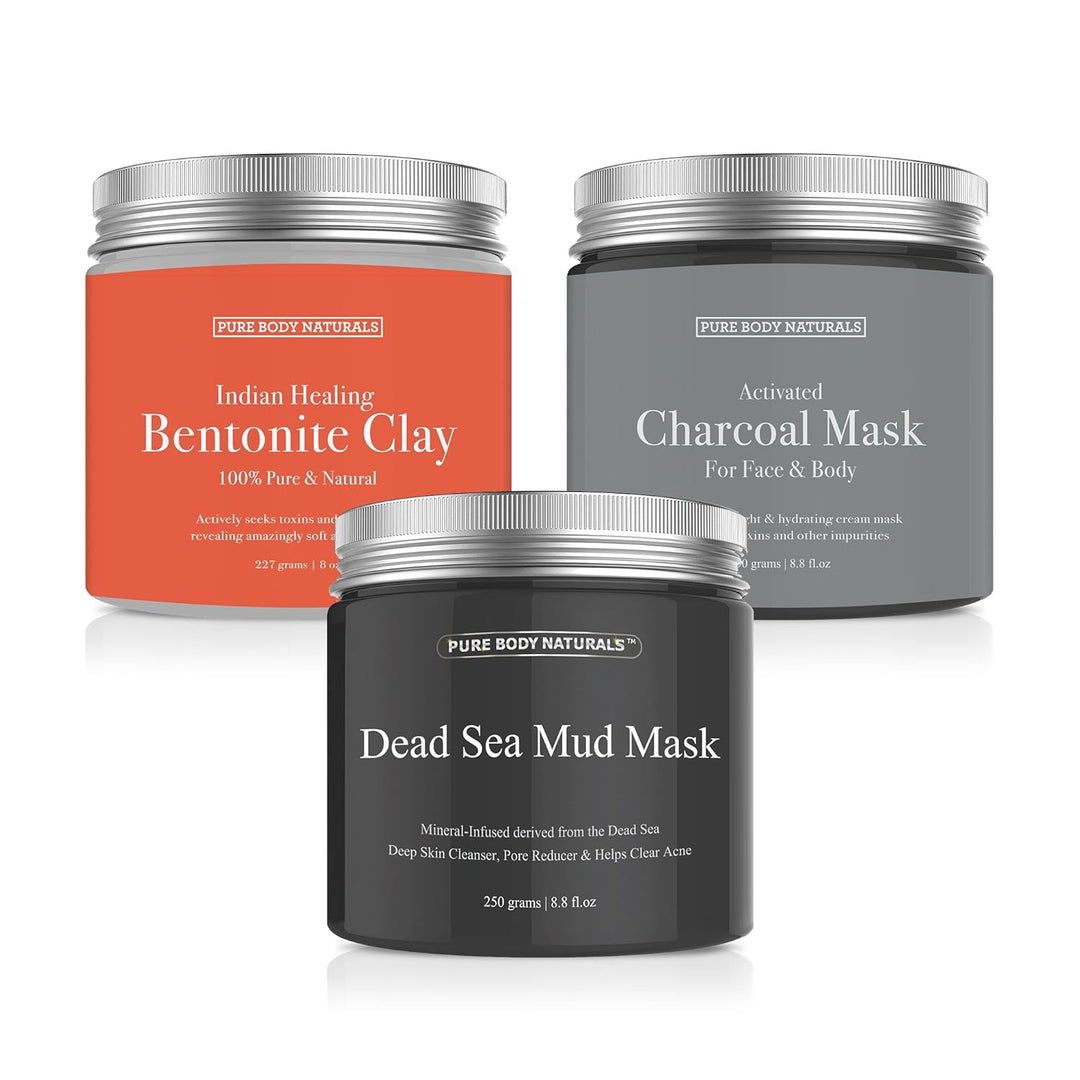 Pure Body Naturals Juego de regalo de máscara facial, incluye másca...