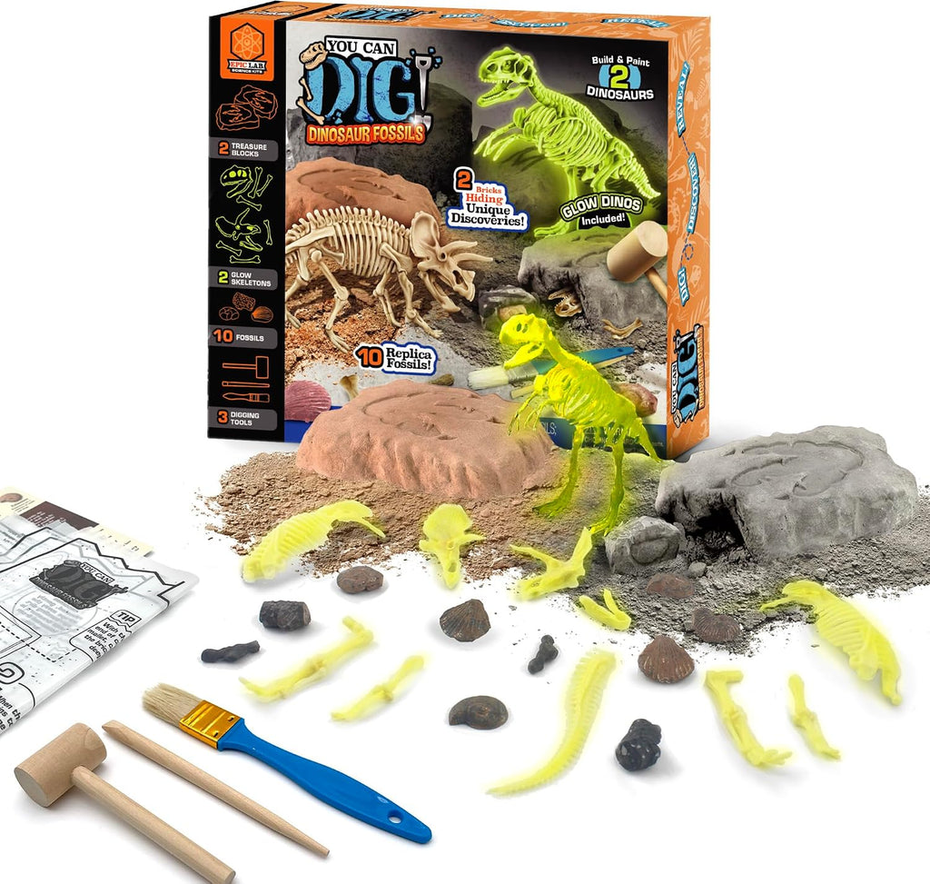 ArtSkills Kit de excavación de fósiles de dinosaurios para niños que