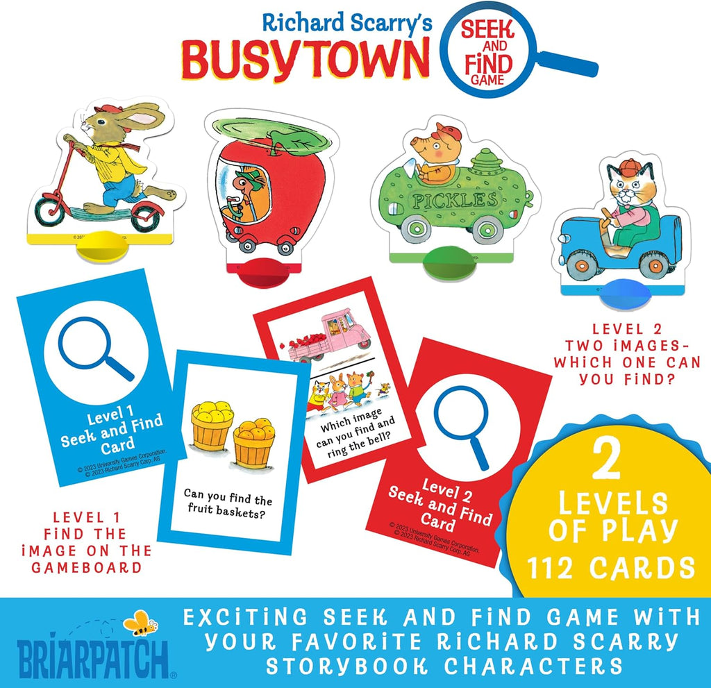 Briarpatch, Juego de Buscar y Encontrar de Busytown de Richard Scarry, Basado en Libros de Lectura Temprana para Preescolar, Jardín de Infantes y 1er Grado