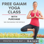 Gaiam - Alfombrilla de yoga, 6 mm, extra gruesa, antideslizante, de primera calidad, para todo tipo de yoga, pilates y ejercicios en el suelo (68 pulgadas de largo x 24 pulgadas de ancho x 6 mm de