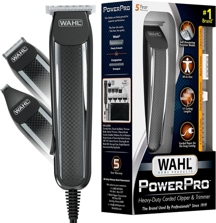 Wahl PowerPro Kit de Recortadora Detalladora con Cable para Aseo Ma...