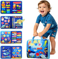 Winblo Tablero de actividades para niños pequeños, juguetes Montessori para niños pequeños, regalo de cumpleaños, libro educativo sensorial de aprendizaje ocupado para niños pequeños, actividades para