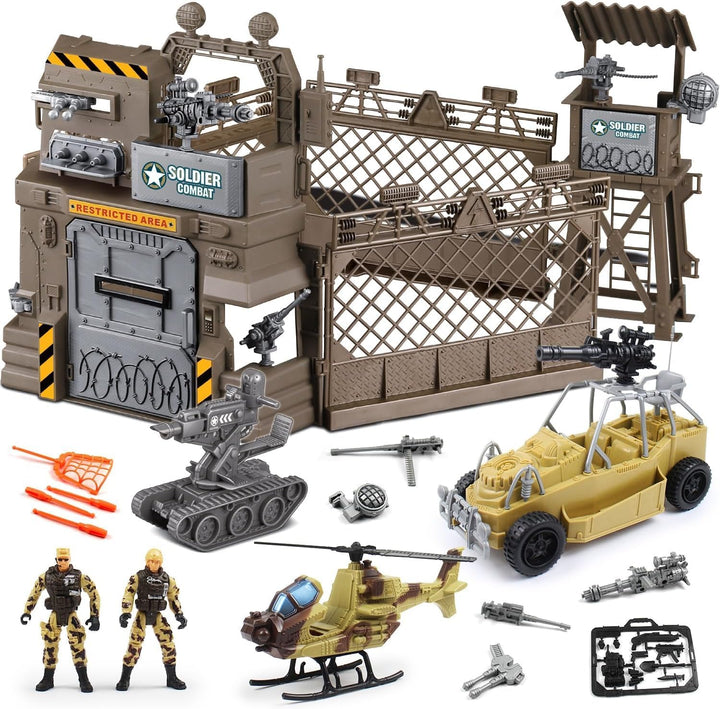 Fisca Set de Juguetes Militares - Juego de Figuras de Acción de Sol...