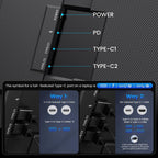 Extensor de pantalla triple para computadora portátil de 15.6", mon...