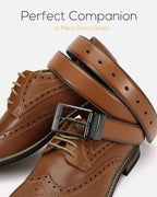 CHAOREN Cinturón reversible para hombre, 1 pieza, cinturón de vesti...
