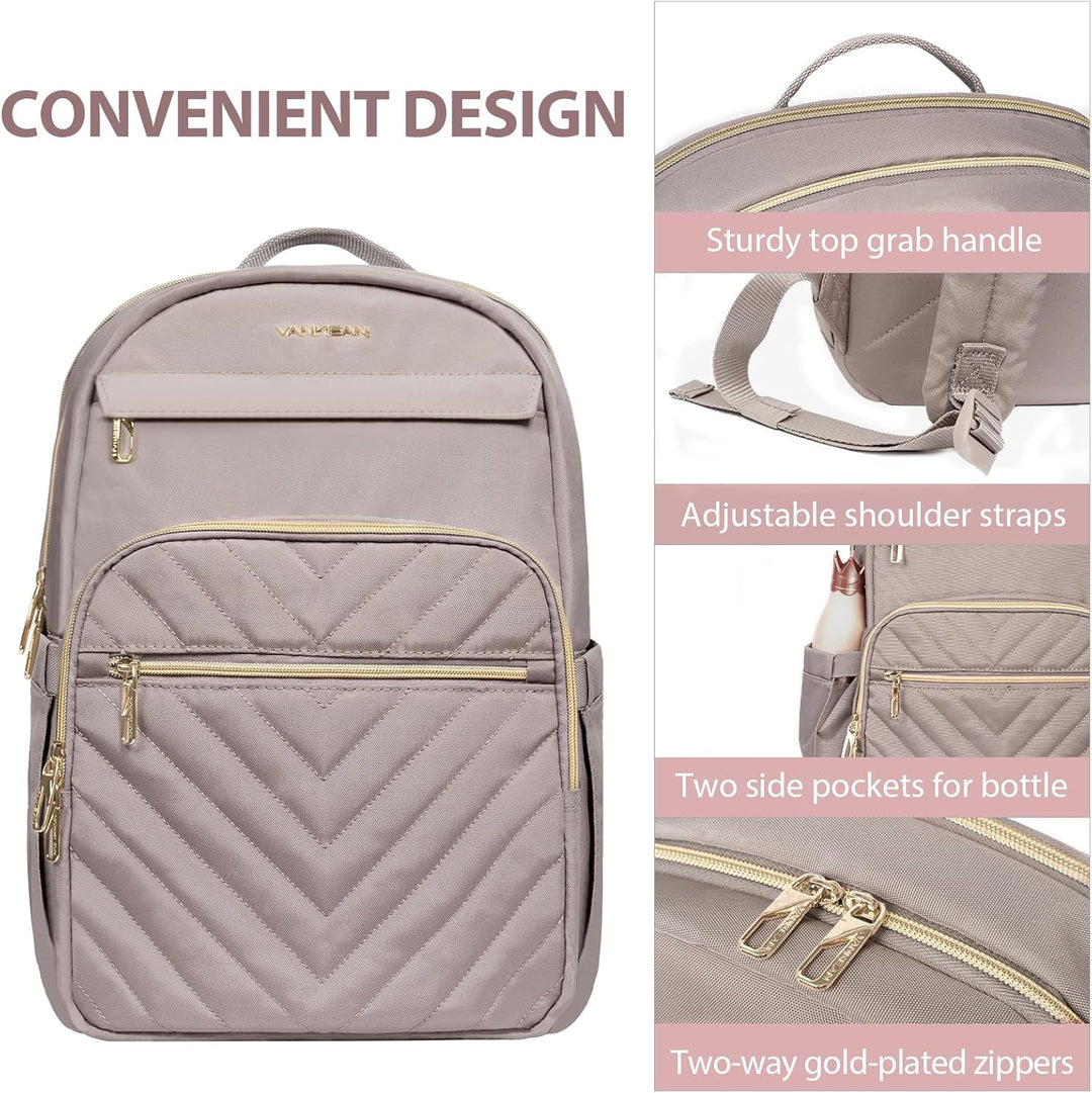 VANKEAN Mochila para laptop de 17.3 pulgadas para mujer, bolsa de t...