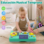 Mesa de DJ para bebés para niños pequeños, juguetes de piano