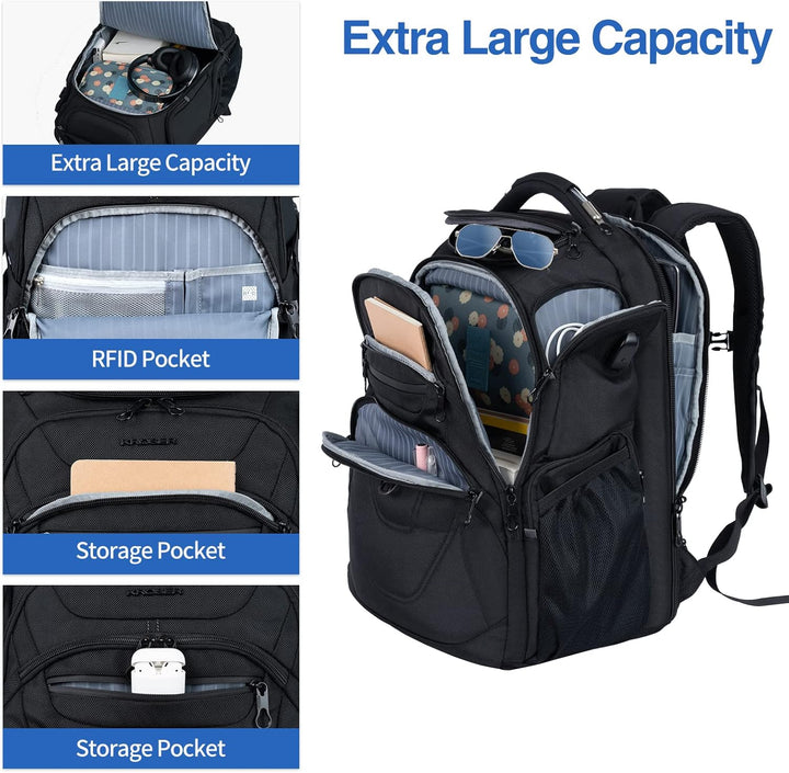 KROSER Mochila para Laptop de Viaje Amigable Mochila Hidrófuga Moch...