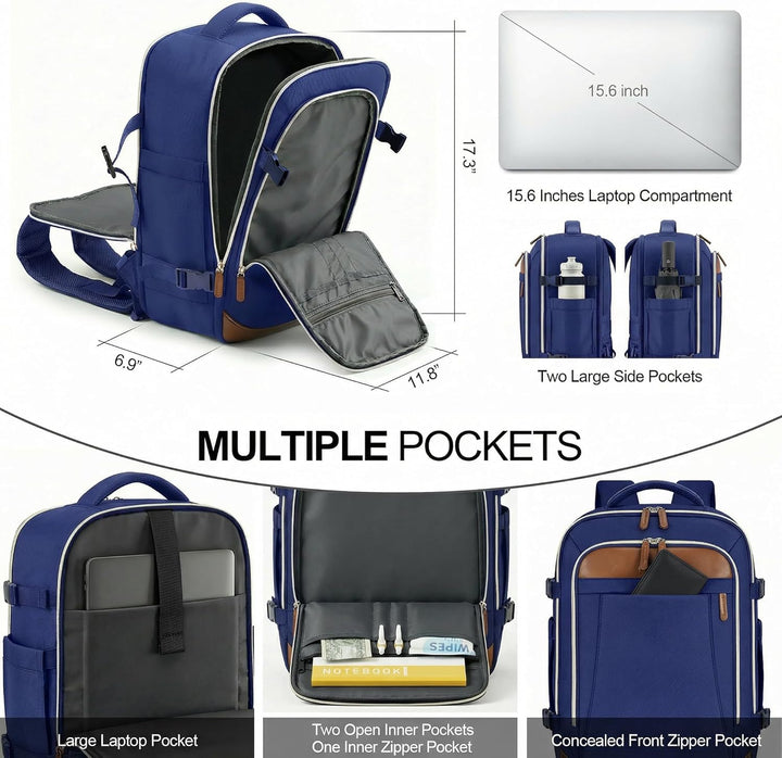 TILYMOL Travel Backpack for Women &amp; Men - 15.6 inch Laptop Bag...