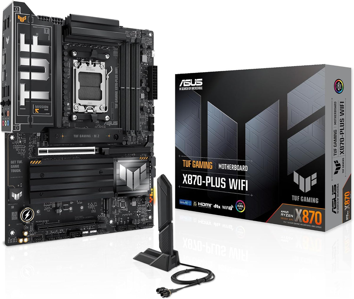 ASUS TUF Gaming X870-PLUS WiFi AMD AM5 X870 ATX Placa base, 16+2+1,...