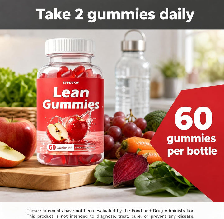 ZVPDVKW Jelly Gomitas magras multivitamínicas, apoyo nutricional di...