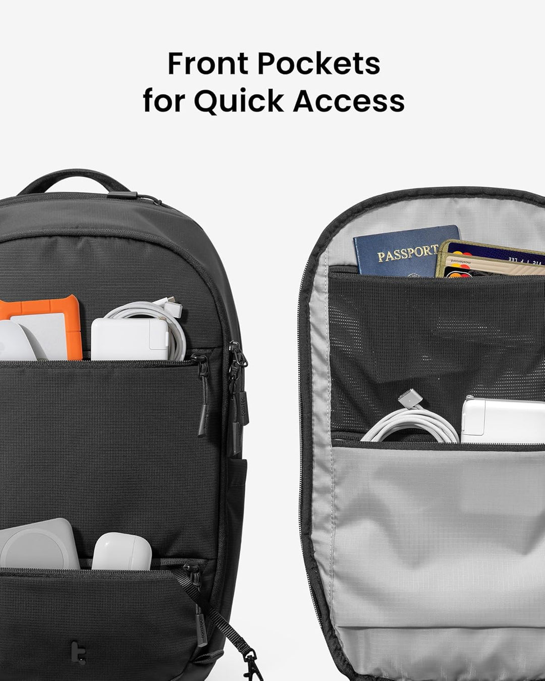 tomtoc T77 Mochila para portátil, bolsa de trabajo grande para nego...