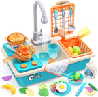 CUTE STONE Juguetes para fregadero de cocina con grifo real mejorado