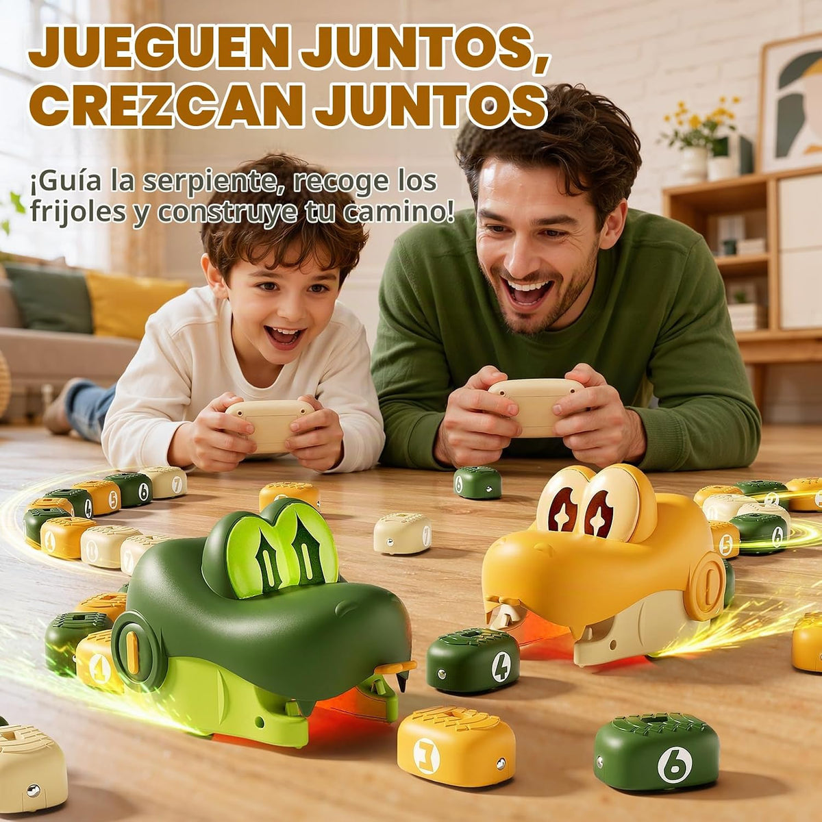 Juguetes para comer serpientes RC para niños de 6 a 12 años, 16 bloques