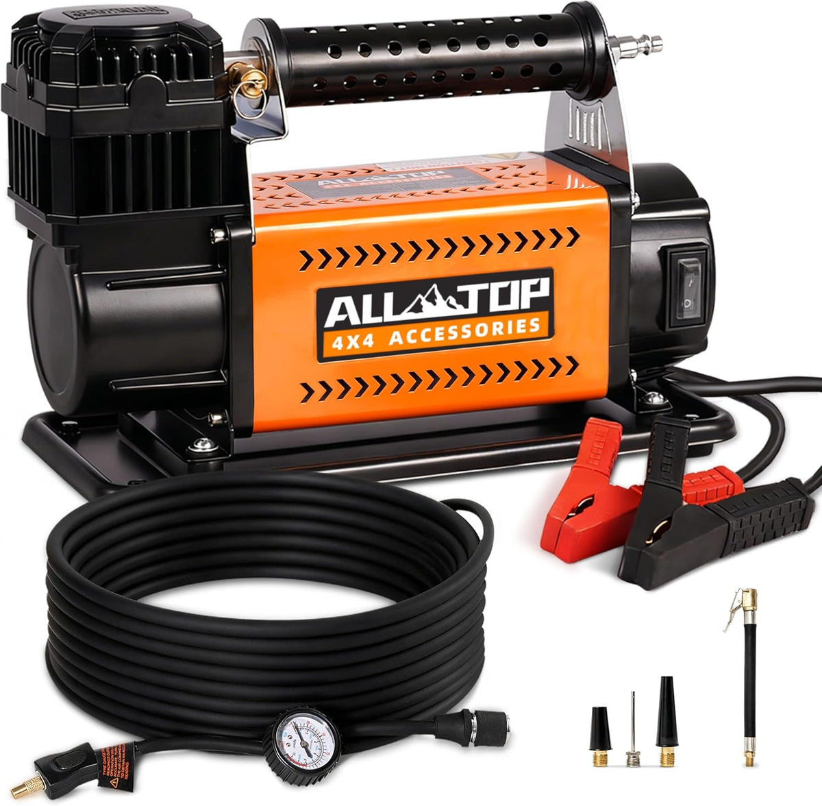 ALL-TOP kit con compresor de aire portátil de 12 V de alto rendimie...