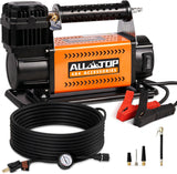 ALL-TOP kit con compresor de aire portátil de 12 V de alto rendimie...