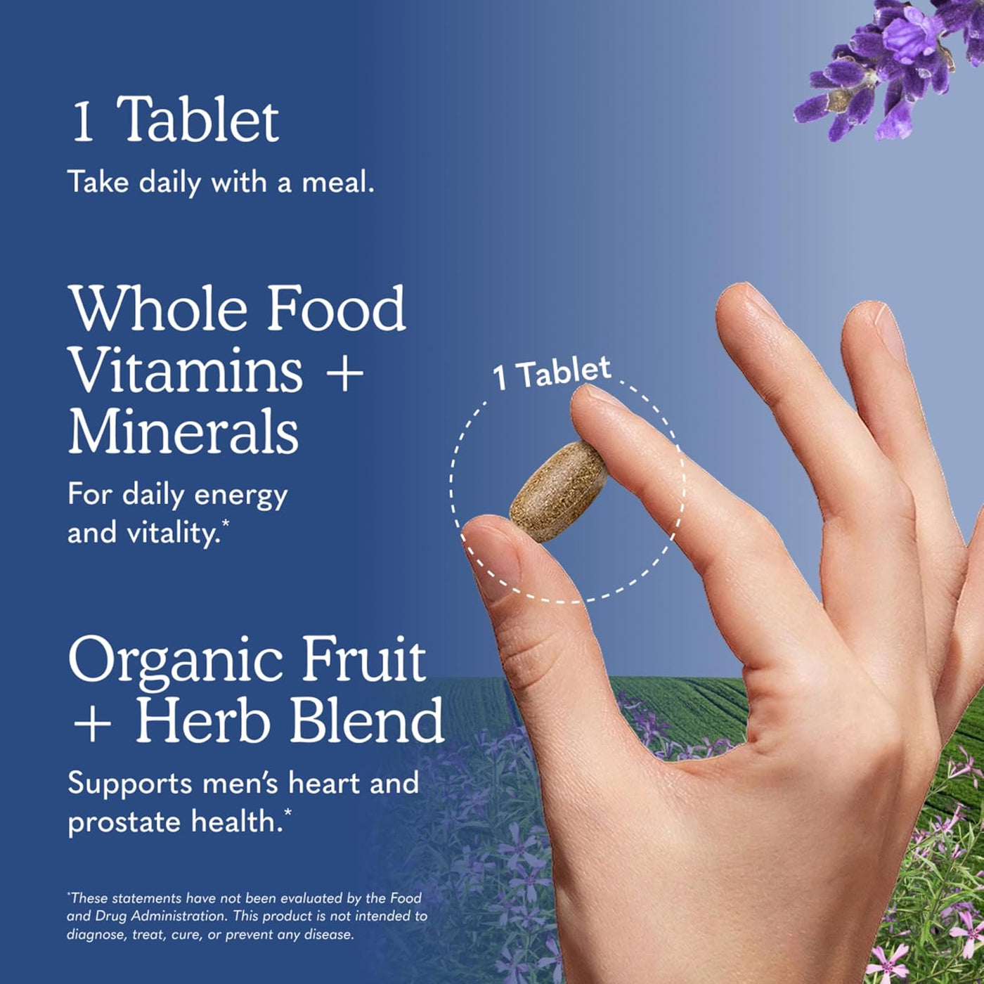 Jardín de vida tipo Organics de los hombres una vez al día tabletas...