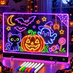 Tablero de dibujo LED recargable de 16 pulgadas | Artes y manualidades de Halloween para niños de 4 a 6 años