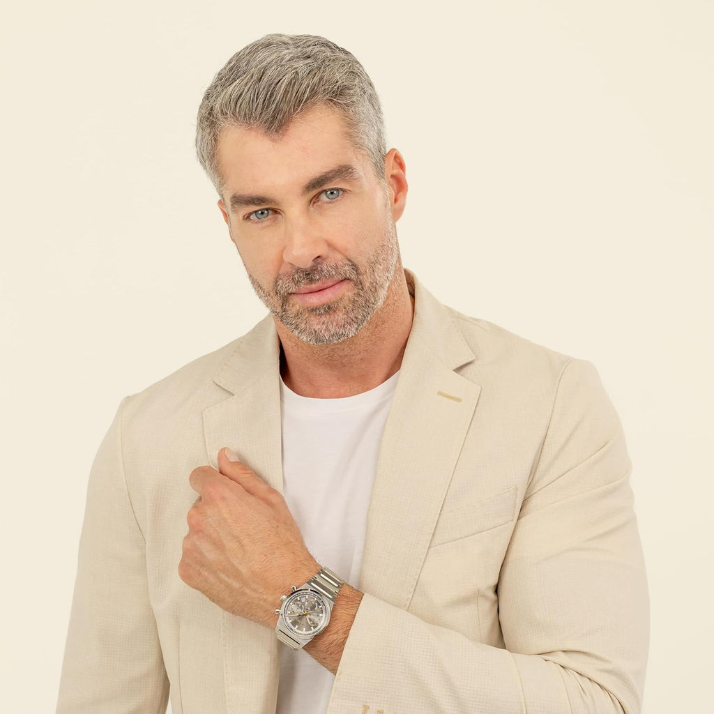 BOSS Candor - Reloj cronógrafo para hombre, movimiento de cuarzo, función de cronómetro, resistente al agua hasta 164.0 ft, 5ATM, regalo para él