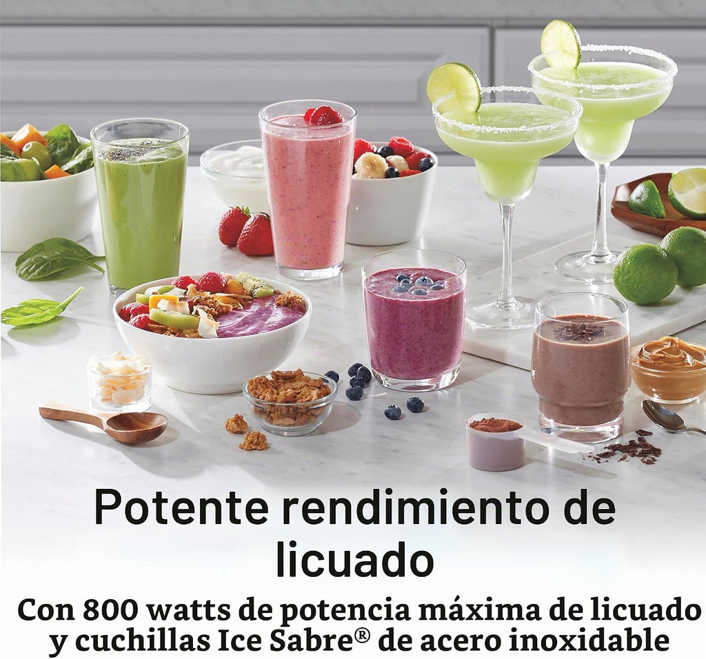 Hamilton Beach Quiet Blender para Smoothies con Wave Action System