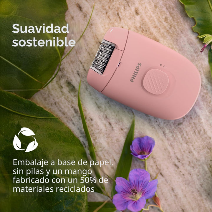 Depiladora Philips Serie 2000, depiladora con cable para piernas y...