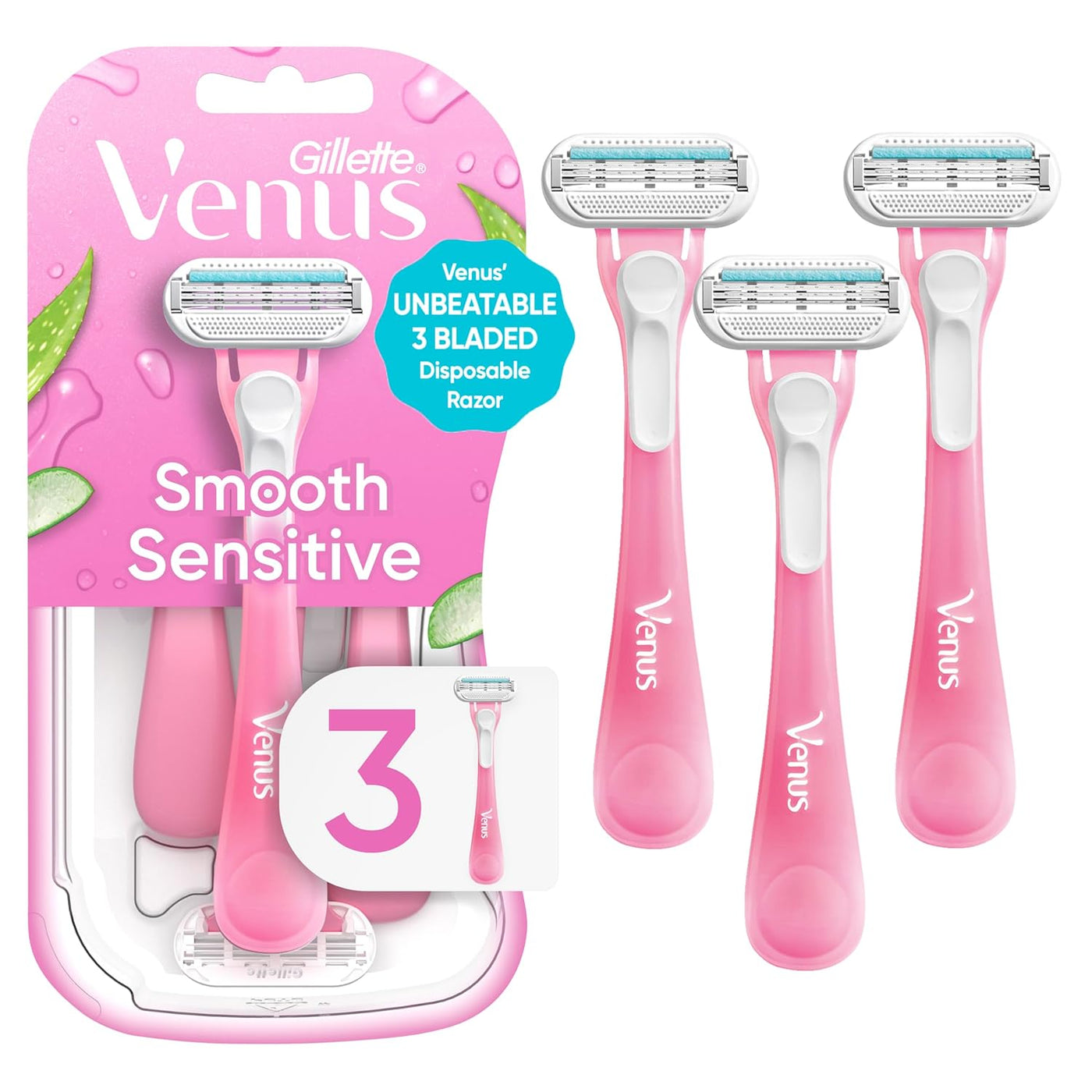 Gillette Venus Sensitive - Maquinillas de afeitar