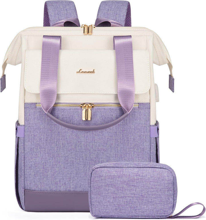 LOVEVOOK Mochila para laptop para mujer, mochila de trabajo convert...
