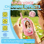 Octomo Walkie Talkies de video para niños, paquete de 2, Walkie Talkie de