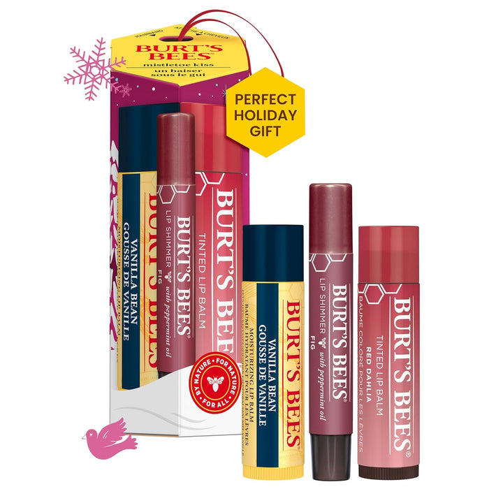 Burt's Bees Regalo de beso de muérdago - Rojo (grano de vainilla)