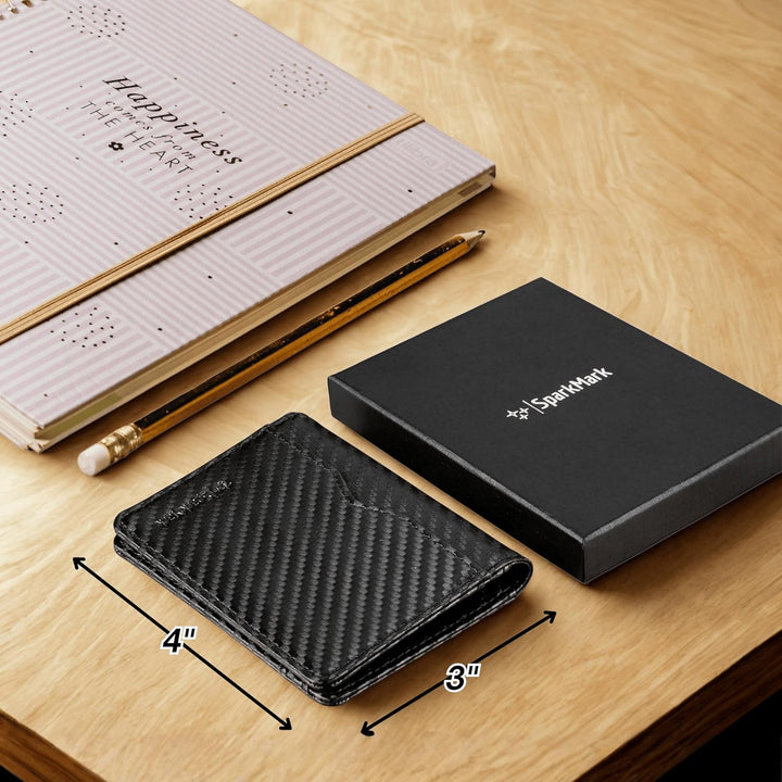 SparkMark Cartera delgada con bloqueo RFID para hombres | Cartera d...