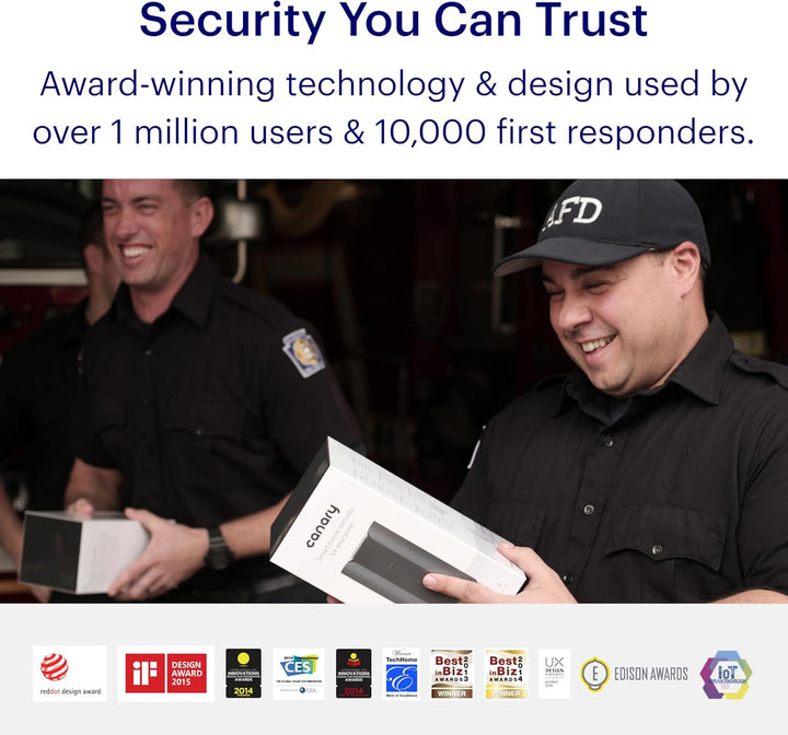 CANARY Cámara de seguridad para interiores: monitorea el hogar, WiF...